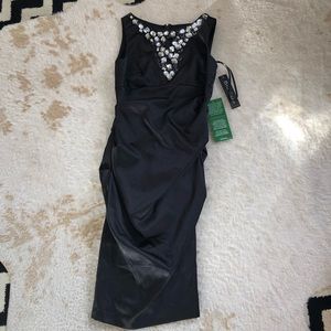 Formal Black Jeweled Dress